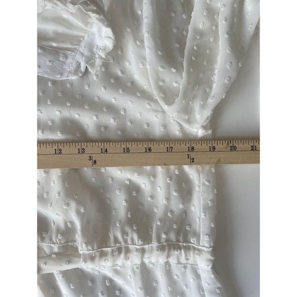 Malia Mills Carol Robe Sheer Maxi Coverup Dress M White - Picture 12 of 14